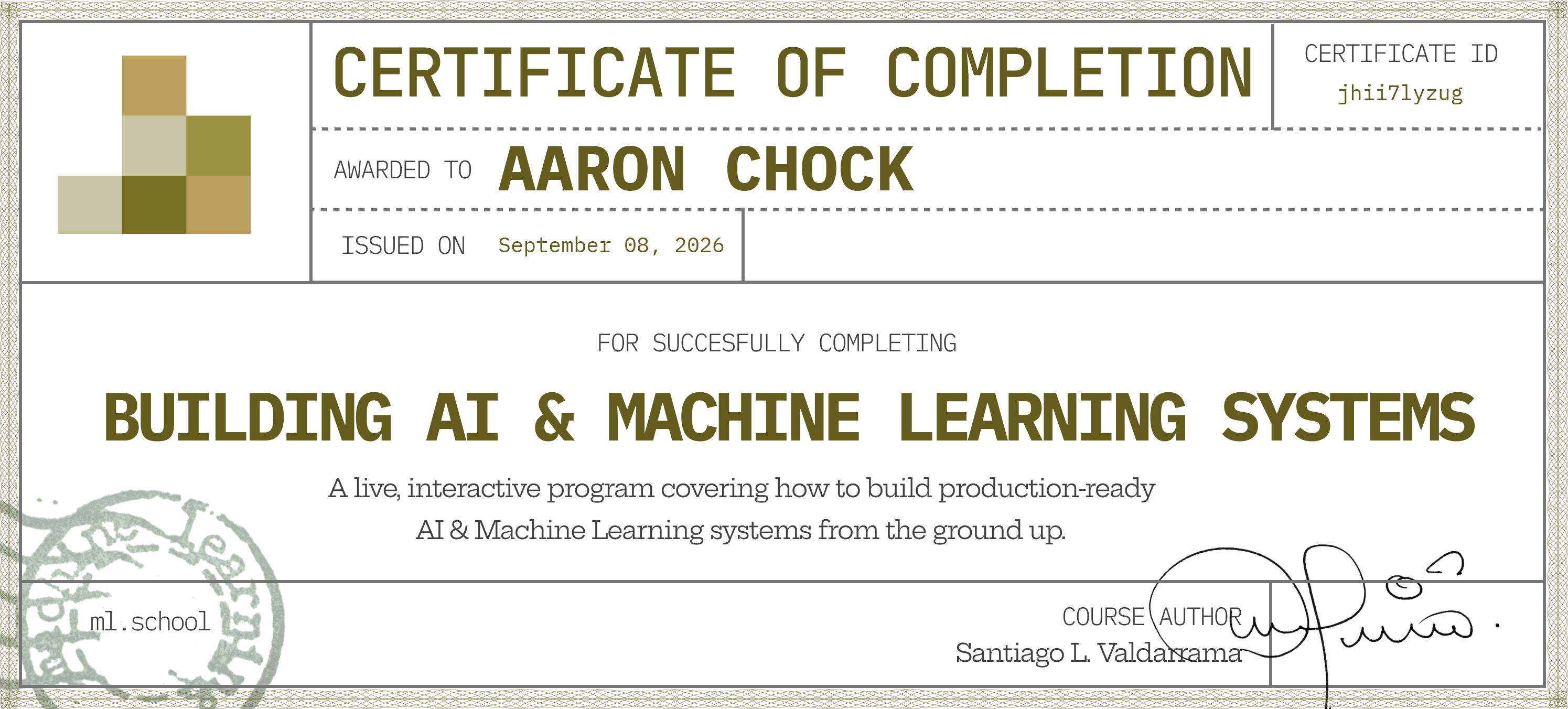 Building AI & Machine Learning Systems